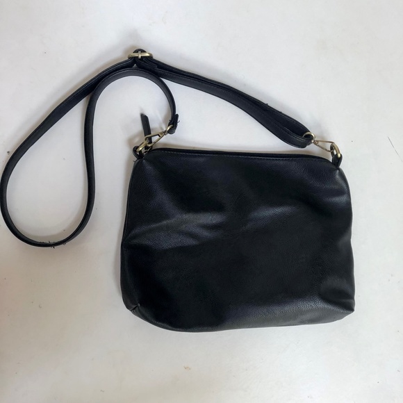 Joy Susan Black Vegan Leather Crossbody Bag - Picture 5 of 5